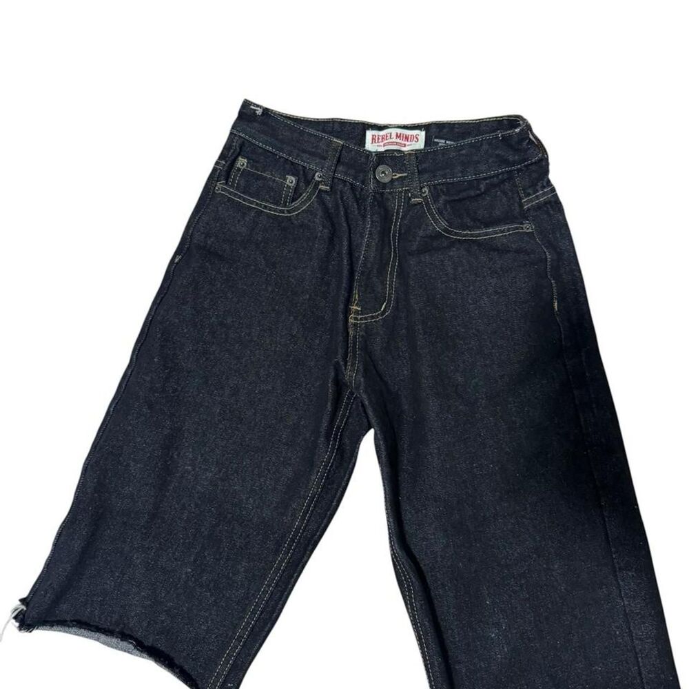 Rebel Minds Men's Black and Navy Shorts